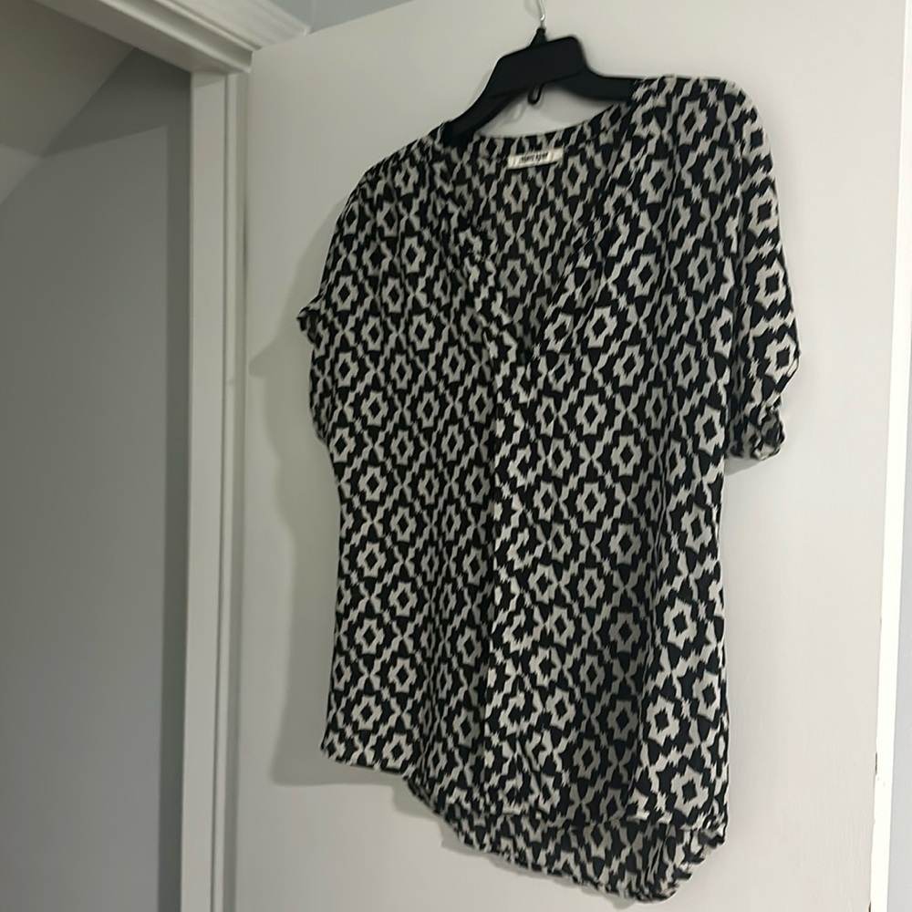DANIEL RAINN blouse white and black